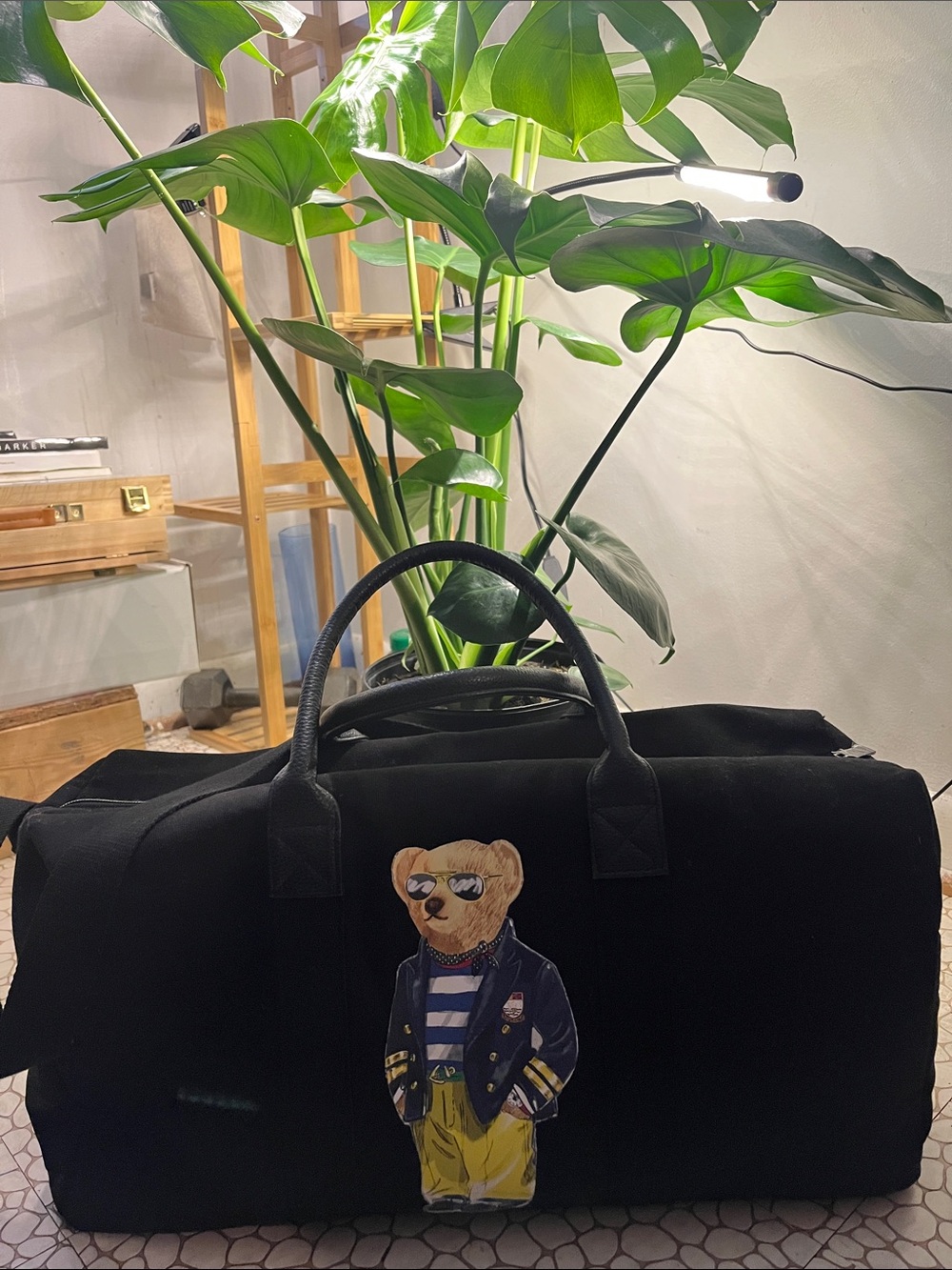 Repurposed Polo Ralph Lauren Large Overnight Duffle Bag Unisex